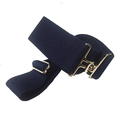 Navy + Silver Elastic Belt by ACE Equestrian