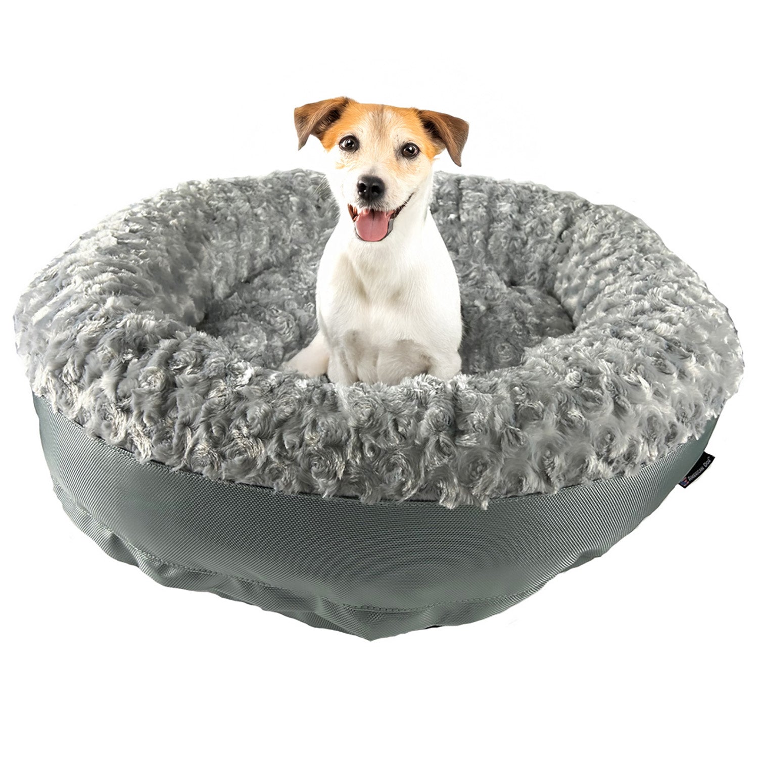 Dog Bed - Round Bolstered Furvana™ by American Dog