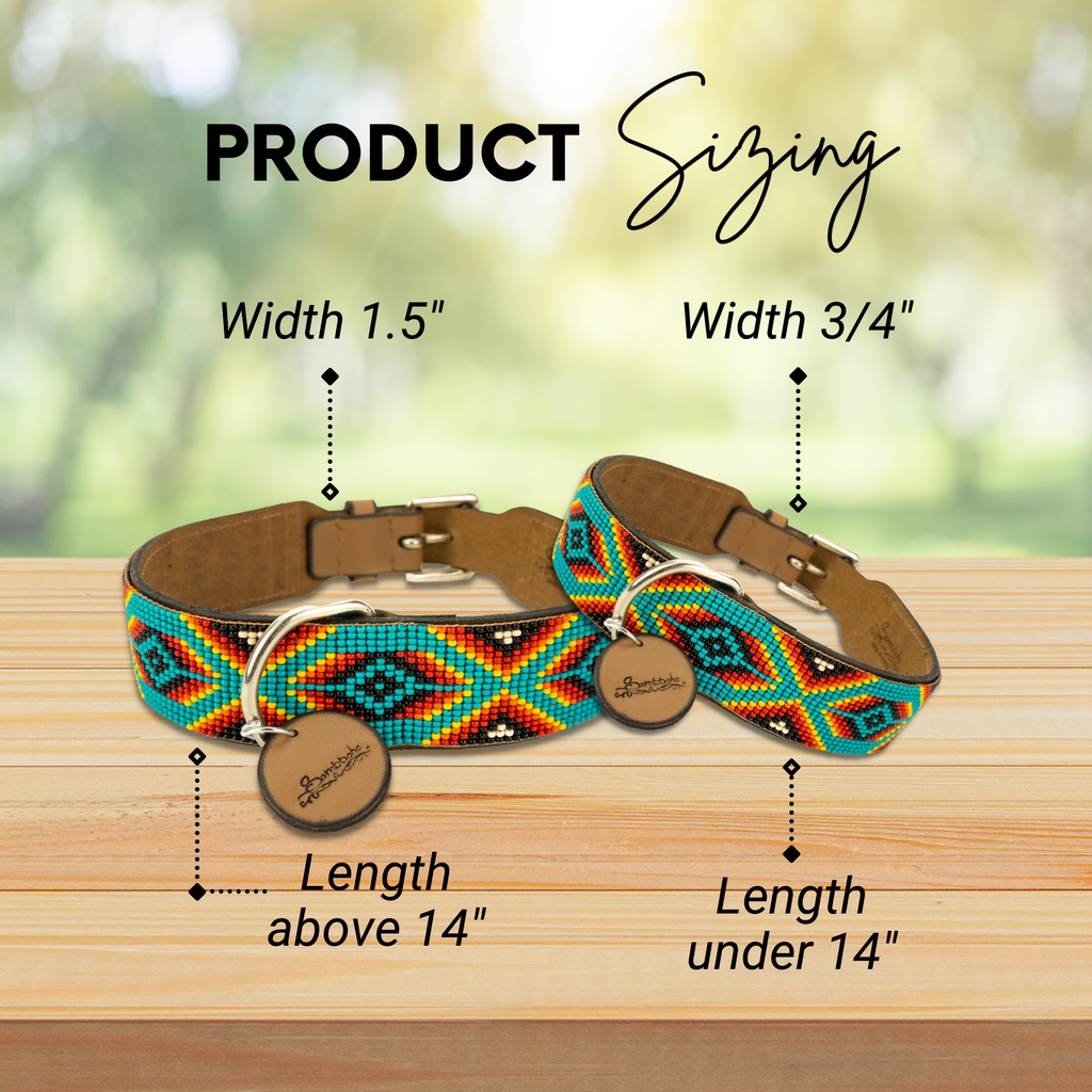 Bahamas Sambboho dog collar (with center D-ring) by Sambboho
