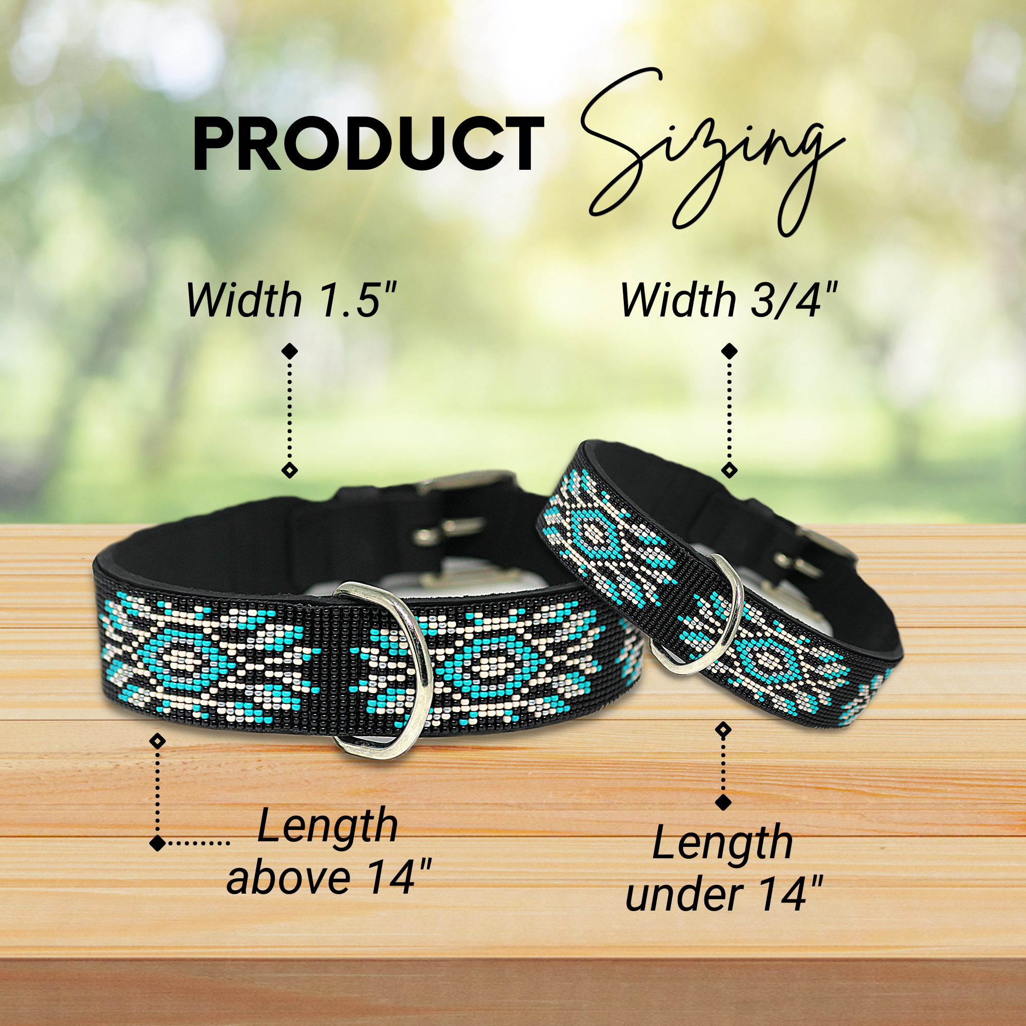 Bora Bora Sambboho dog collar (with center D-ring) by Sambboho