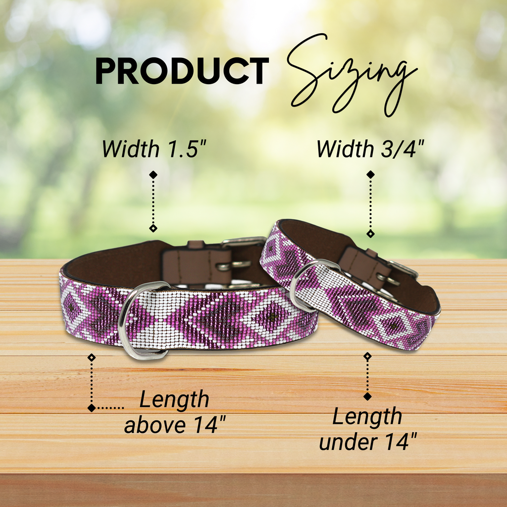 Paris Sambboho dog collar (with center D-ring) by Sambboho