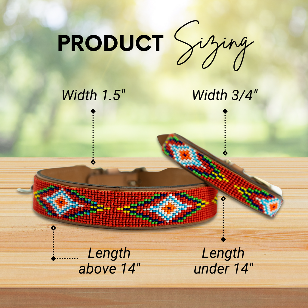 Red Vogue Sambboho dog collar by Sambboho