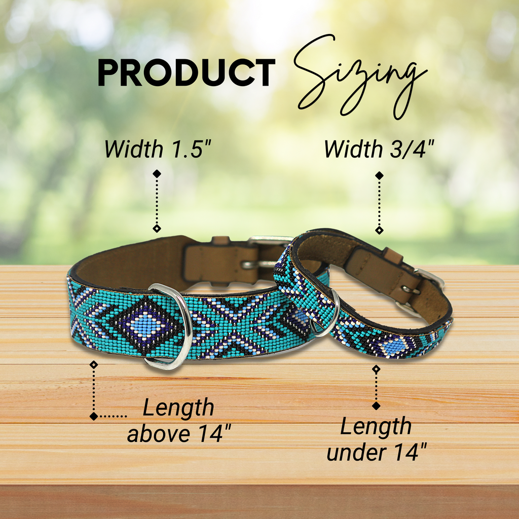 Saint Tropez Sambboho dog collar (with center D-ring) by Sambboho