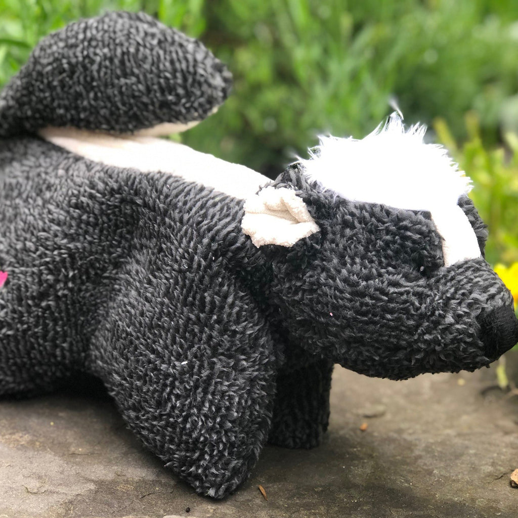 Squooshie™ Skunk Plush Dog Toy by HuggleHounds