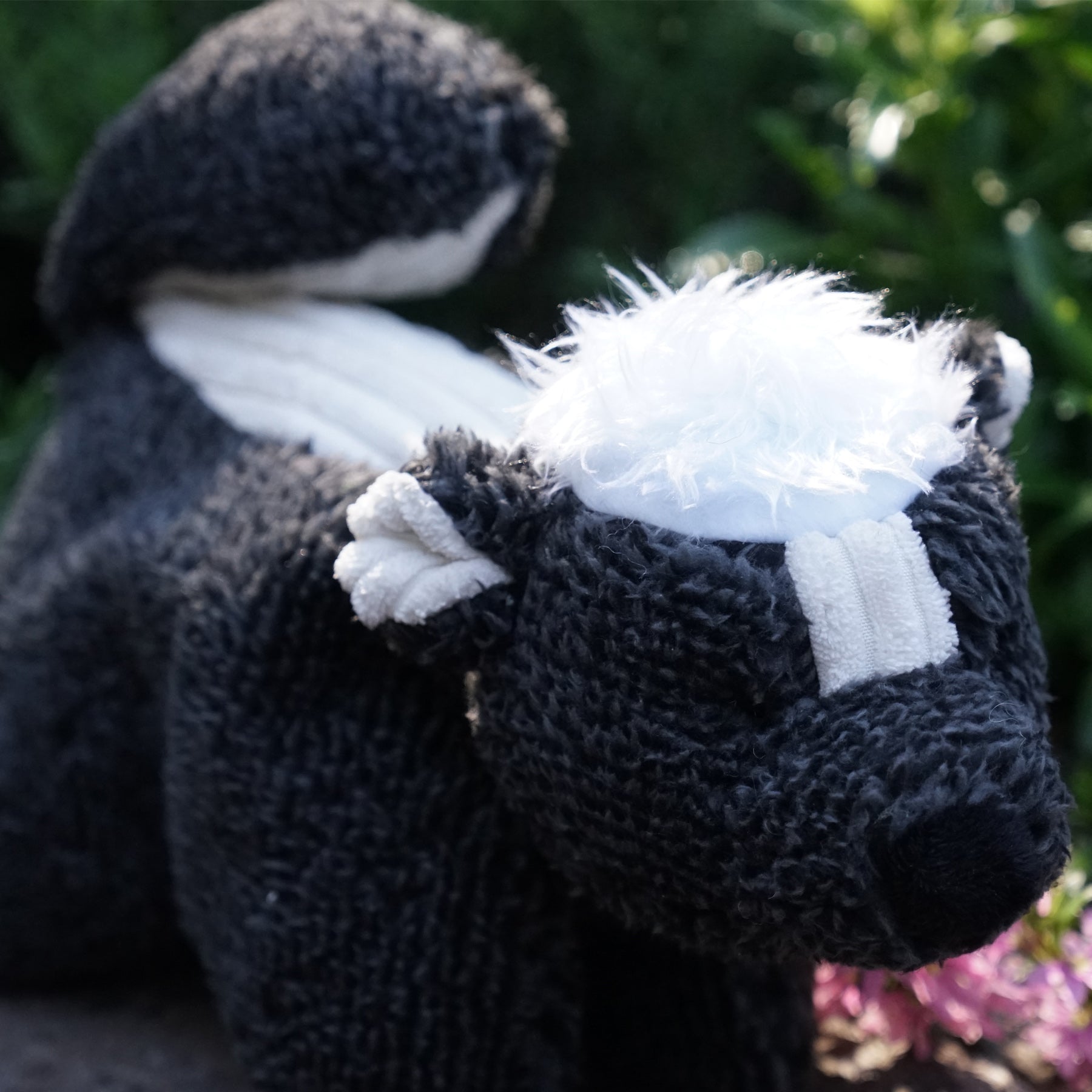 Squooshie™ Skunk Plush Dog Toy by HuggleHounds