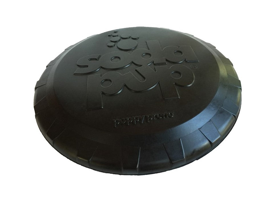 Magnum Bottle Top Flyer Rubber Frisbee for Heavy Chewers | Large | USA Made by SodaPup/True Dogs, LLC