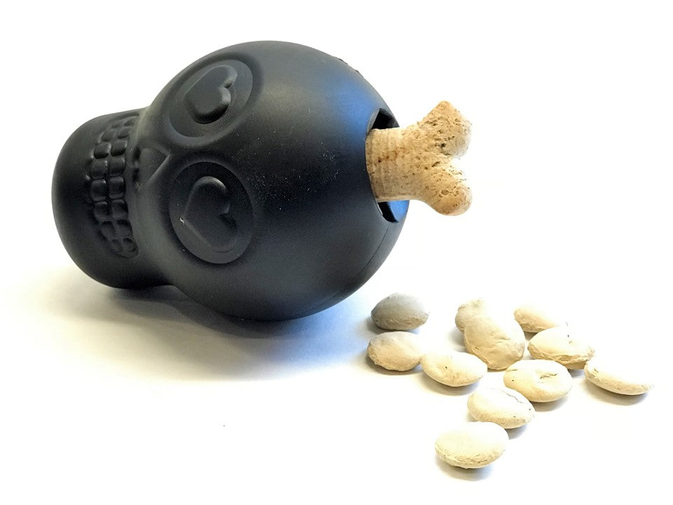 Magnum Sugar Skull Dog Chew Toy & Treat Dispenser - USA Made | SodaPup by SodaPup/True Dogs, LLC
