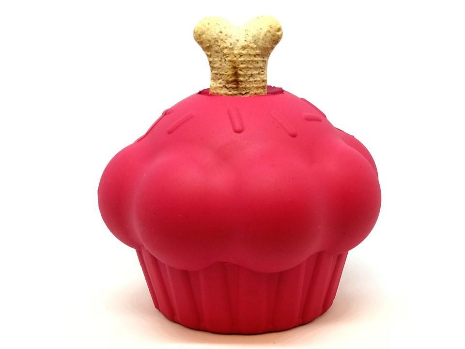 Cupcake eDispenser - Durable Rubber Chew Toy & Treat Dispenser | USA Made by SodaPup/True Dogs, LLC