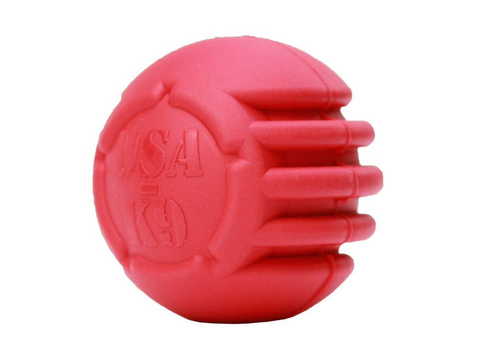 USA-K9 Stars and Stripes Rubber Dog Toy | K9 Handler Reward Toy | Red | USA Made by SodaPup/True Dogs, LLC