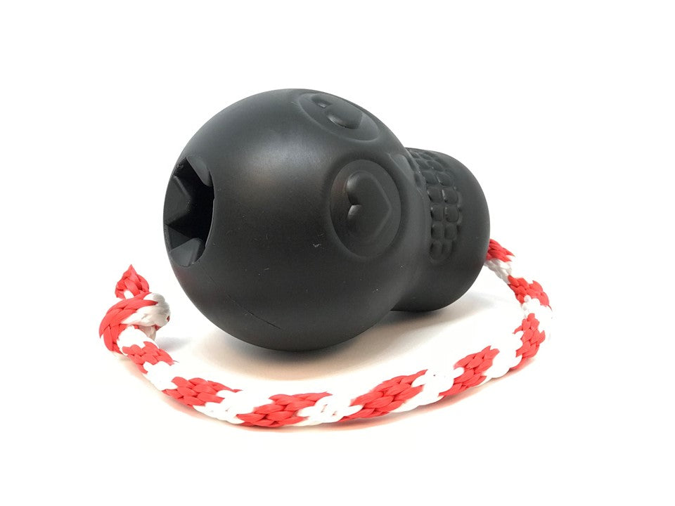 USA-K9 Magnum Skull - Black Magnum Rubber Chew Toy for Extreme Chewers | USA Made by SodaPup/True Dogs, LLC