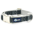 Smoke Gray Velvet Essential Martingale Dog Collar by 2 Hounds Design
