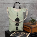 Solaris Team Cross Body Tote Bag | Solar System Cotton Sling Handbag | 15” x 18” | Gift for Her by The Bullish Store