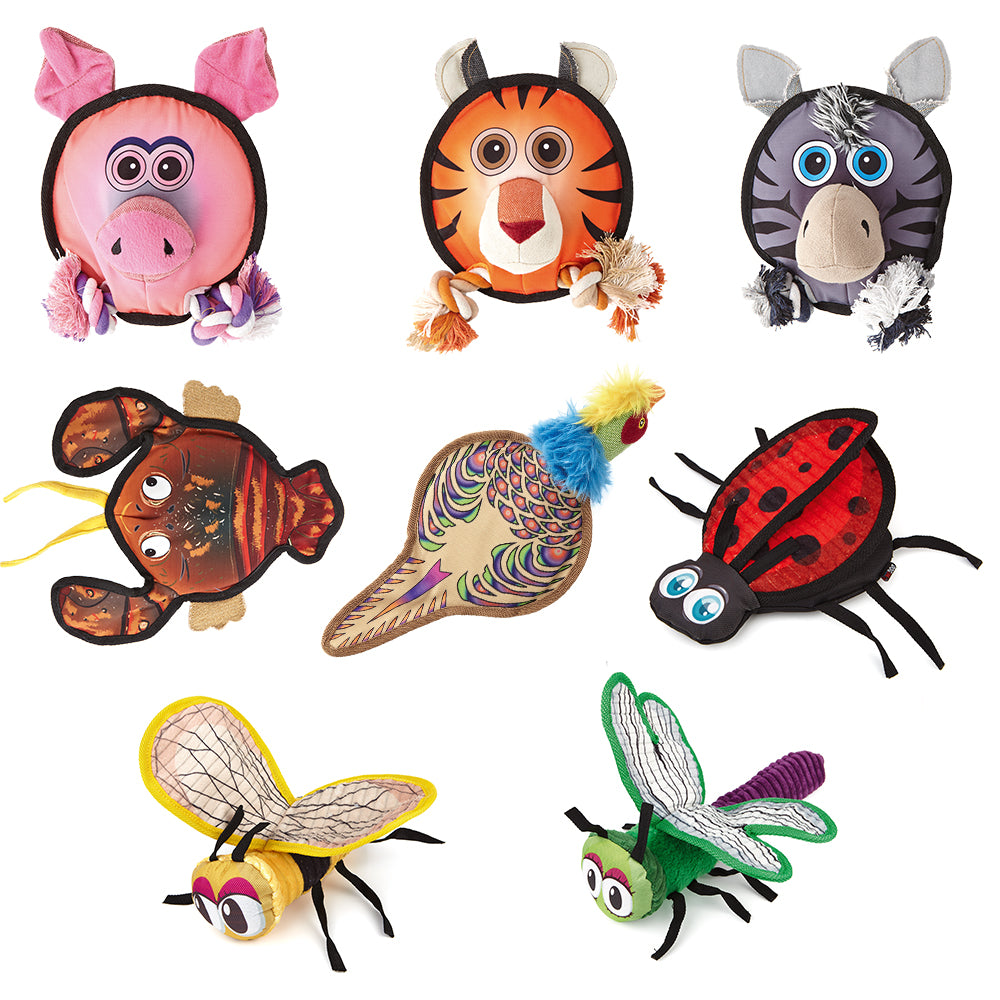 Squeaky Dog Toy Collection by Dogline