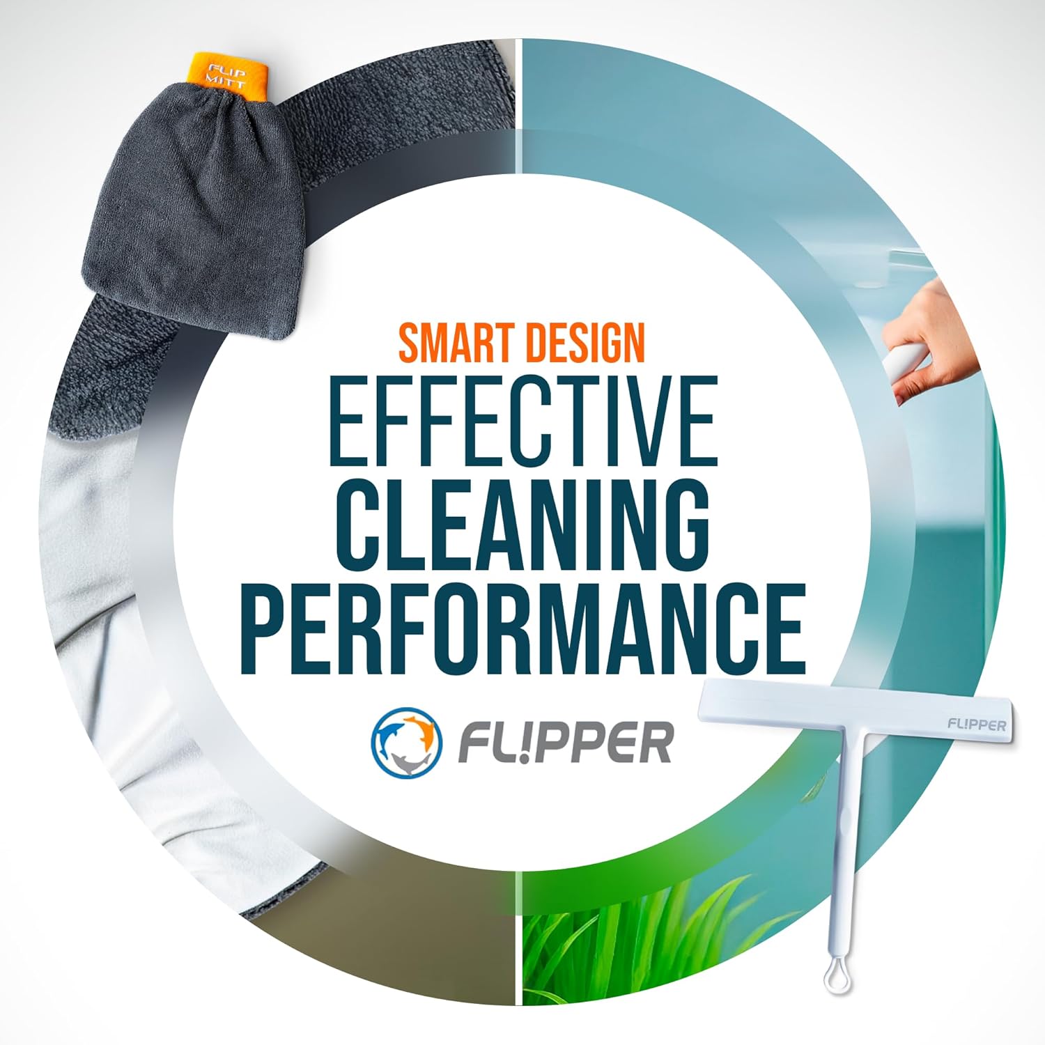 Flipper Mitt + Squeegee Set by Flipper Aquarium Products