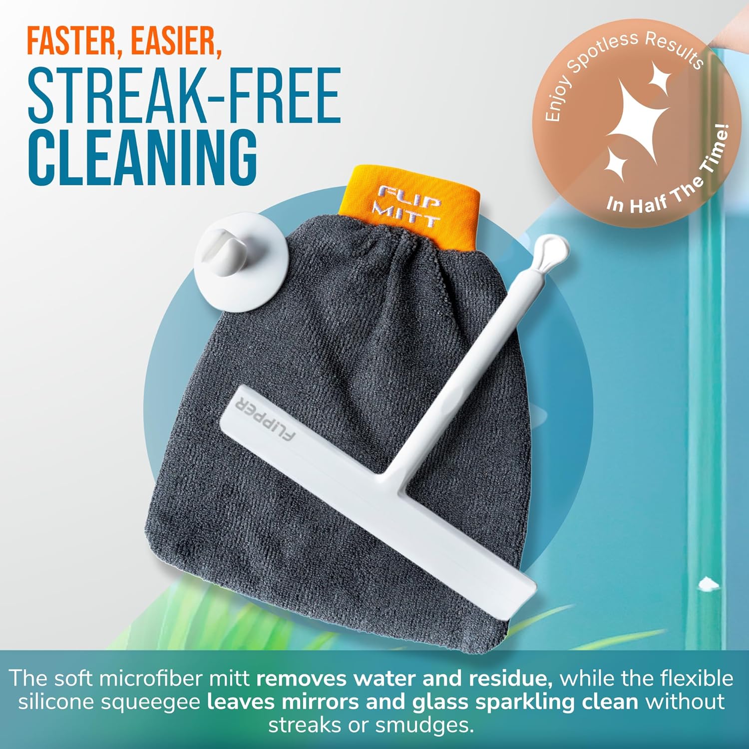 Flipper Mitt + Squeegee Set by Flipper Aquarium Products