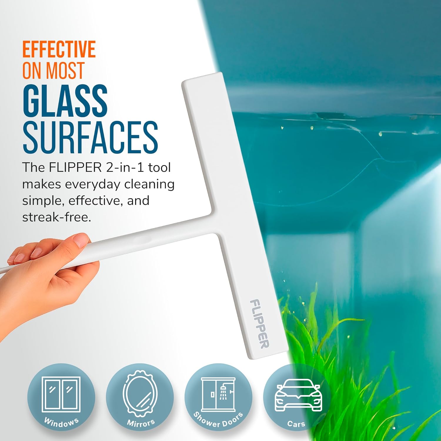 Flipper Mitt + Squeegee Set by Flipper Aquarium Products