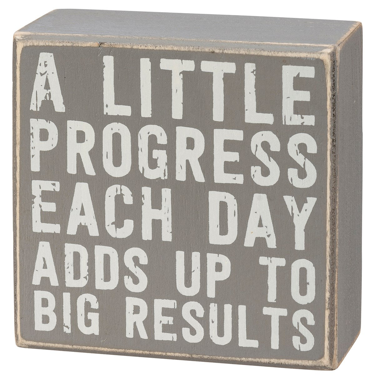 Stay Humble Gray Box Sign Set | Giftable Home Decor | 4" x 4" | Gift for Her by The Bullish Store
