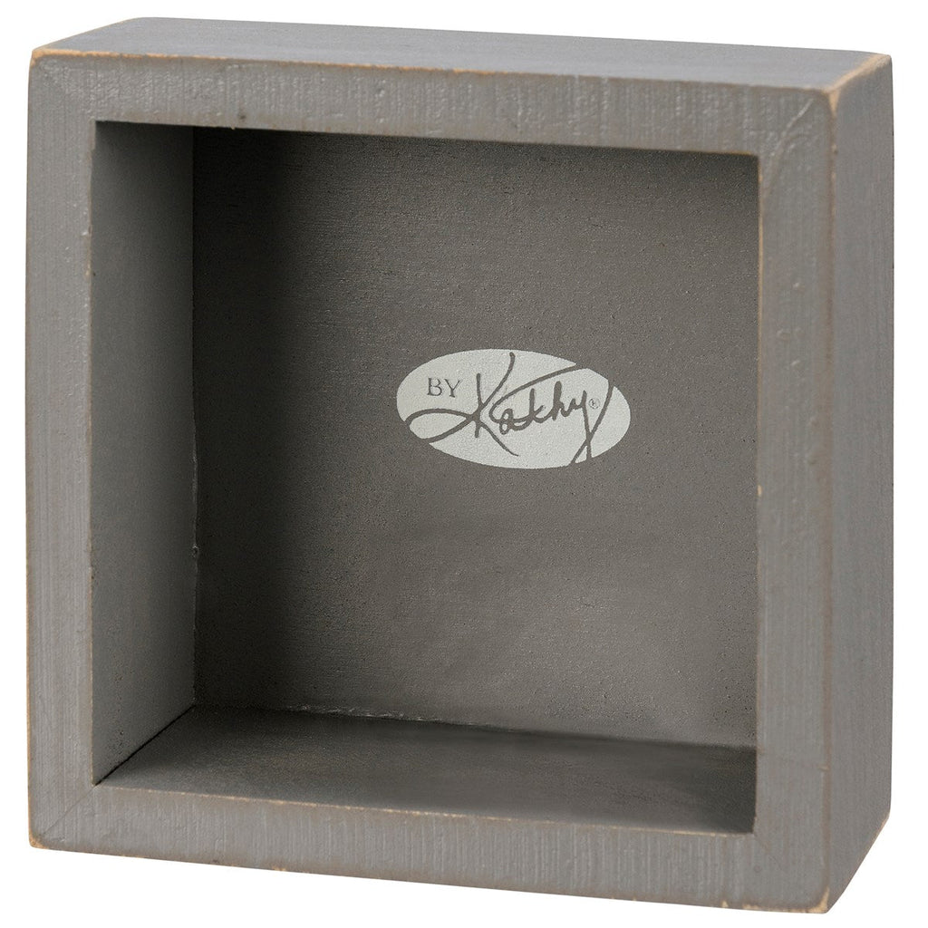 Stay Humble Gray Box Sign Set | Giftable Home Decor | 4" x 4" | Gift for Her by The Bullish Store