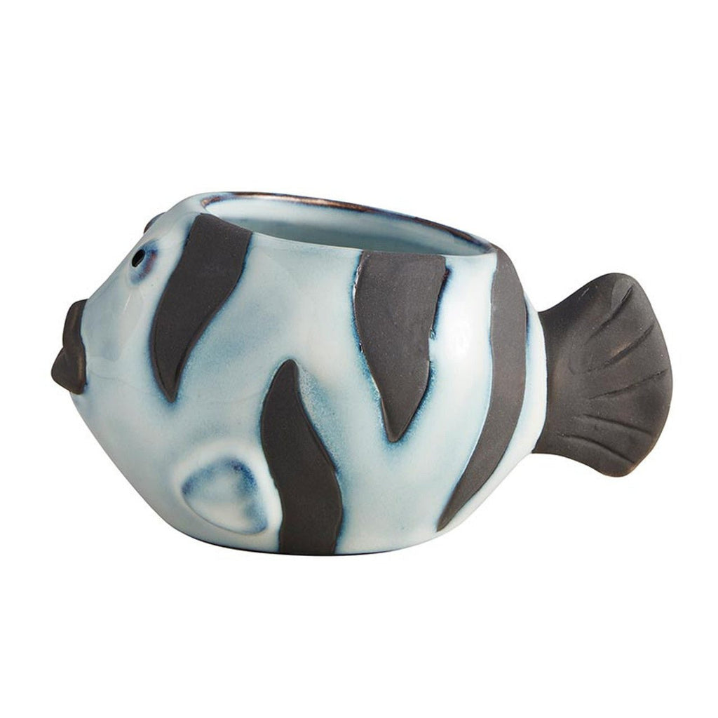 Striped Fish Mini Plant Pot | Succulent Planter | 2.2" Tall by The Bullish Store