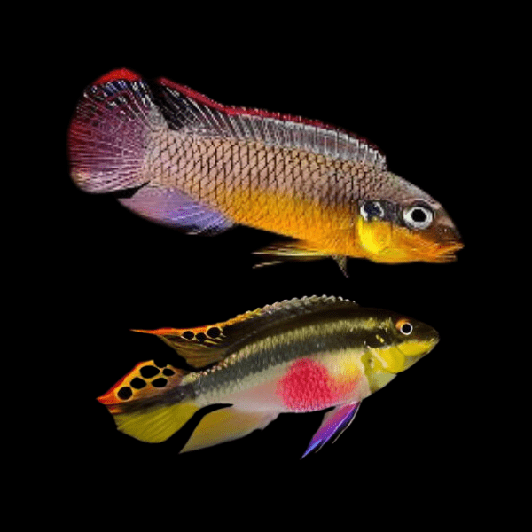 Kribensis cichlids (Pelvicachromis pulcher) by Danaqua Live Fish & More