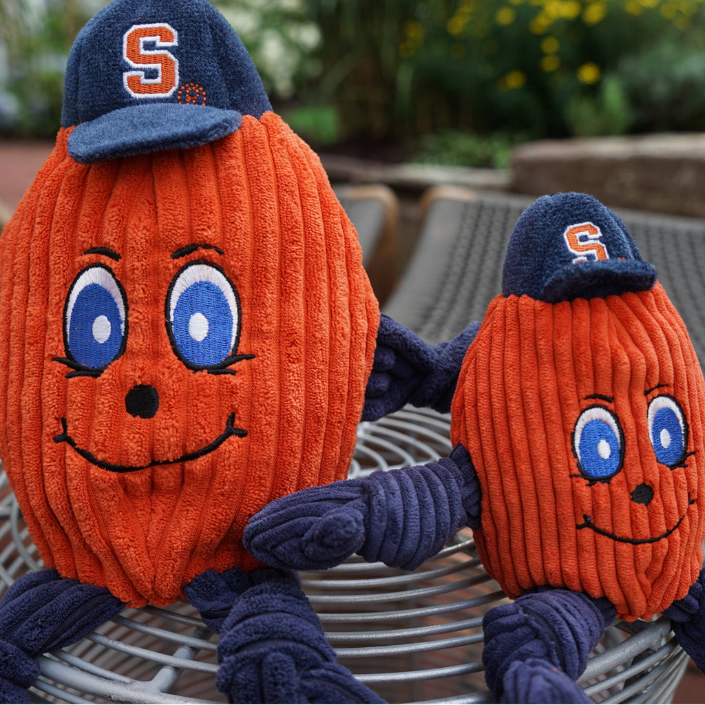 NCAA Syracuse University, Otto the Orange Knottie® Plush Dog Toy by HuggleHounds