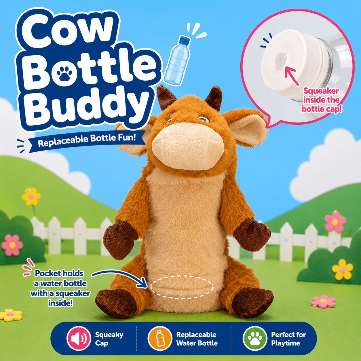 Bottle Buddy Dog Toys - 10" by Dogline