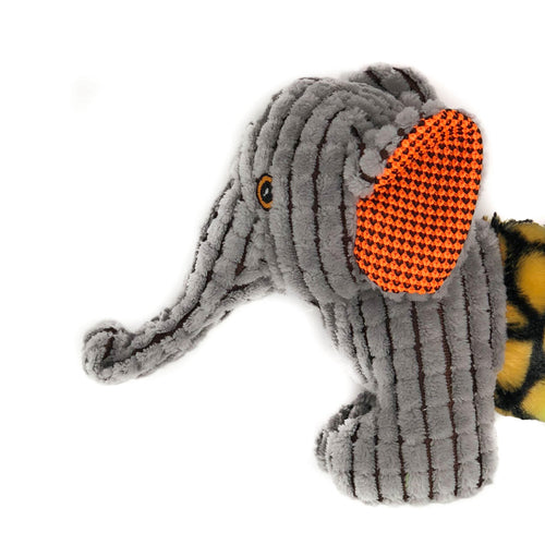 13.5" Elephant with Moving Trunk Animal Toy by Dogline