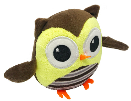 6" Owl Mini Dog Toy by Dogline