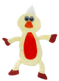 12" Duckling Crinkle Flat Dog Toy by Dogline