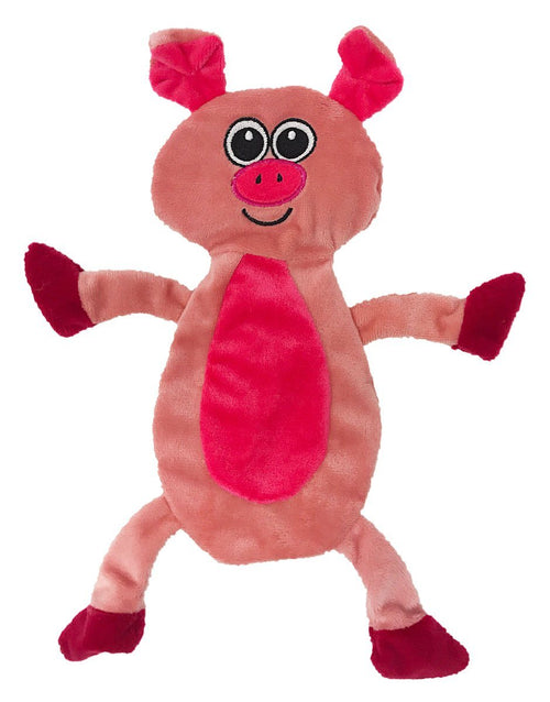 12" Pig Crinkle Flat Dog Toy by Dogline