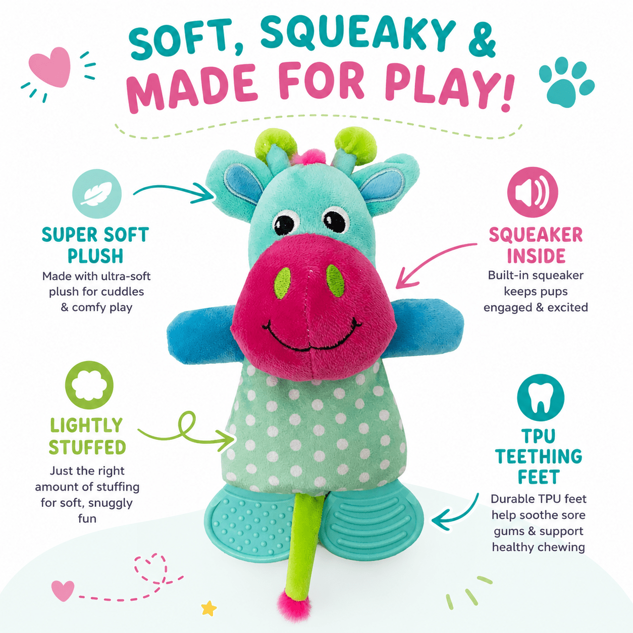 10" Soft Dog Toy Collection by Dogline