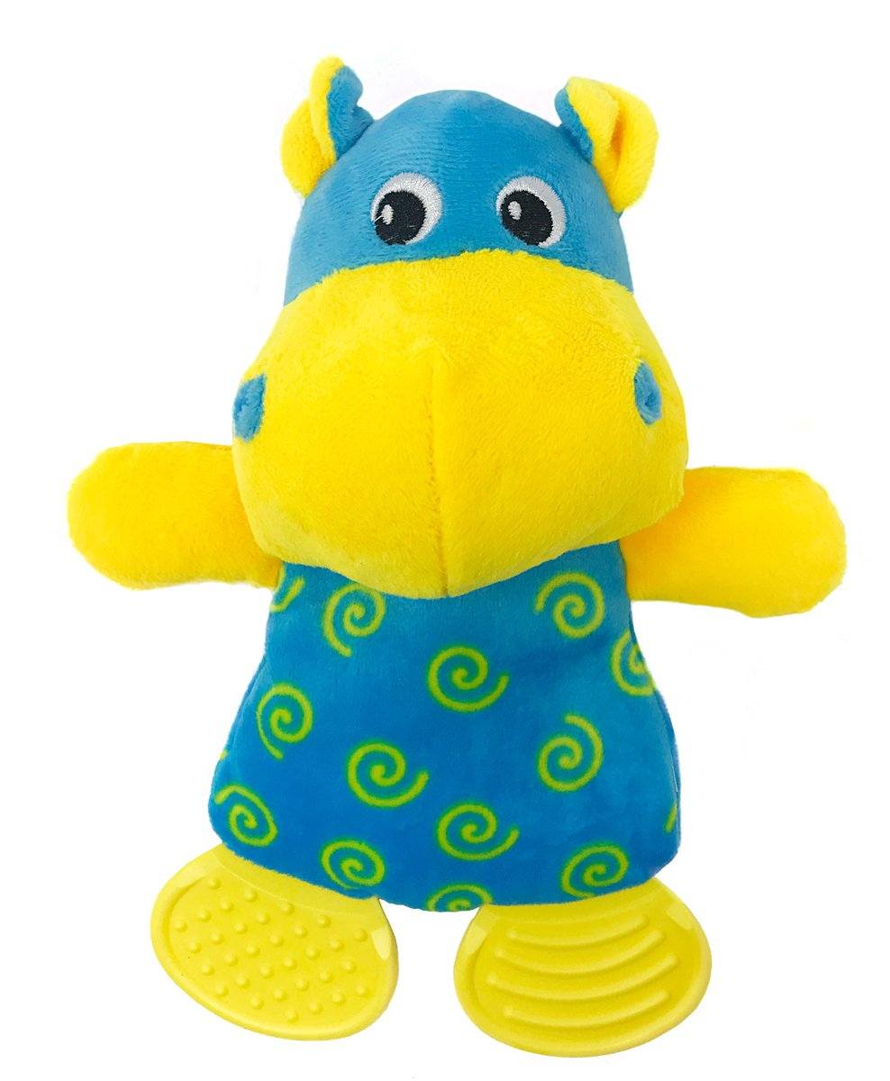 10" Hippo Soft Dog Toy by Dogline