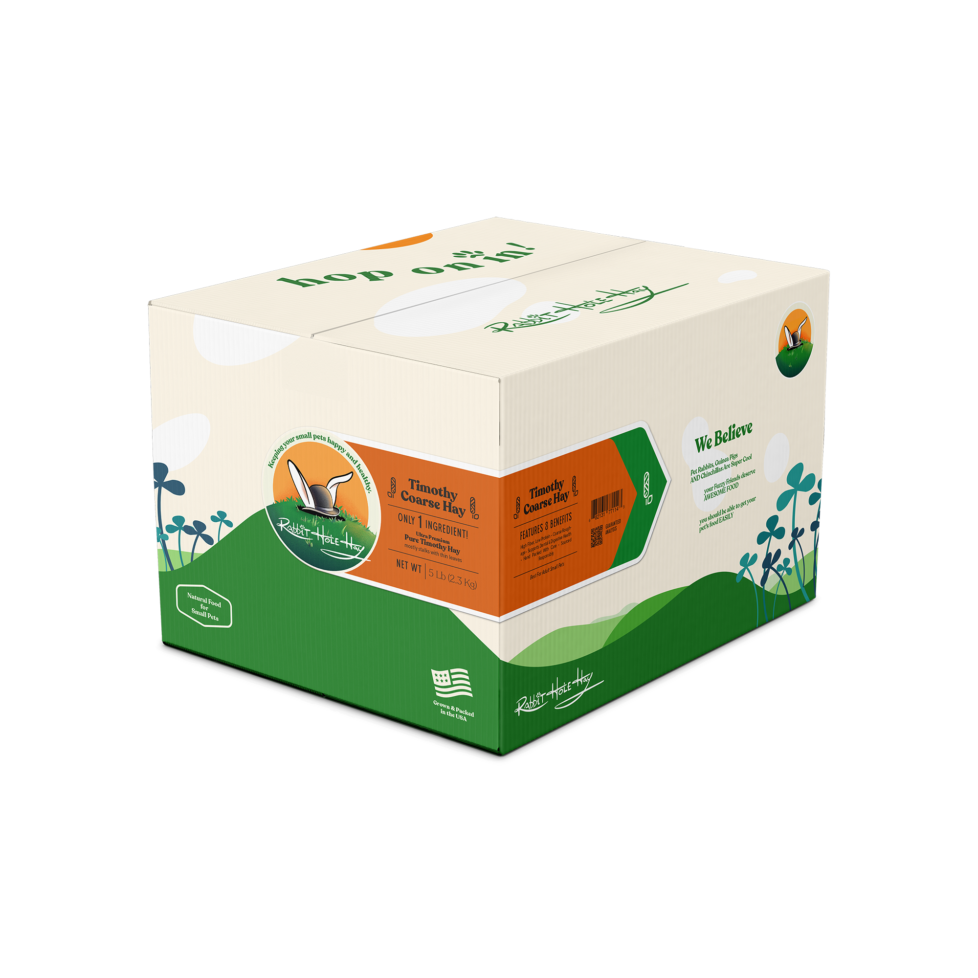 Rabbit Hole Hay Ultra Premium Coarse Timothy Hay by Rabbit Hole Hay