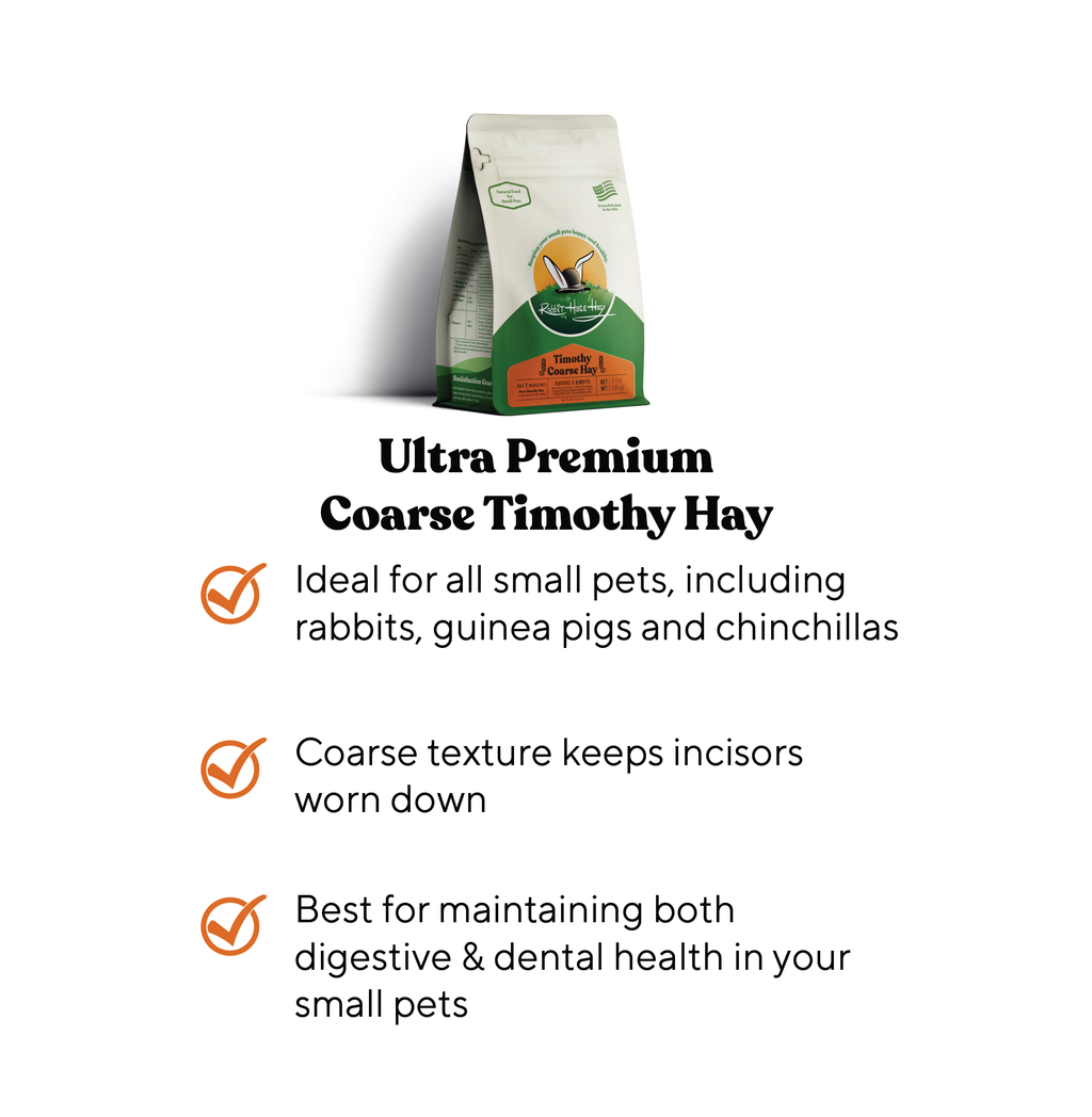 Rabbit Hole Hay Ultra Premium Coarse Timothy Hay by Rabbit Hole Hay