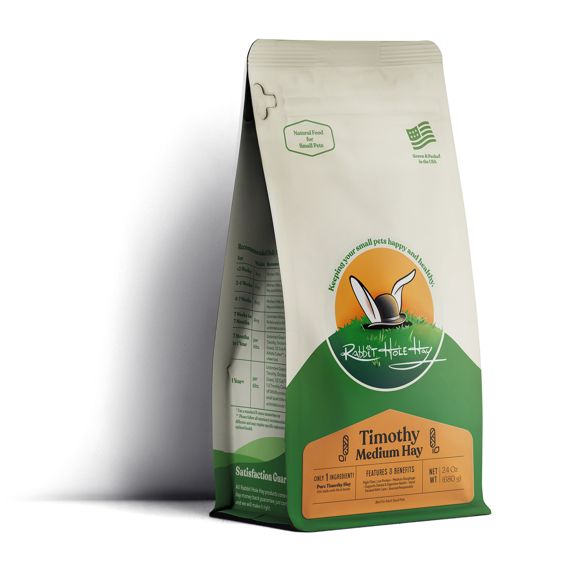Rabbit Hole Hay Ultra Premium Medium Timothy Hay by Rabbit Hole Hay