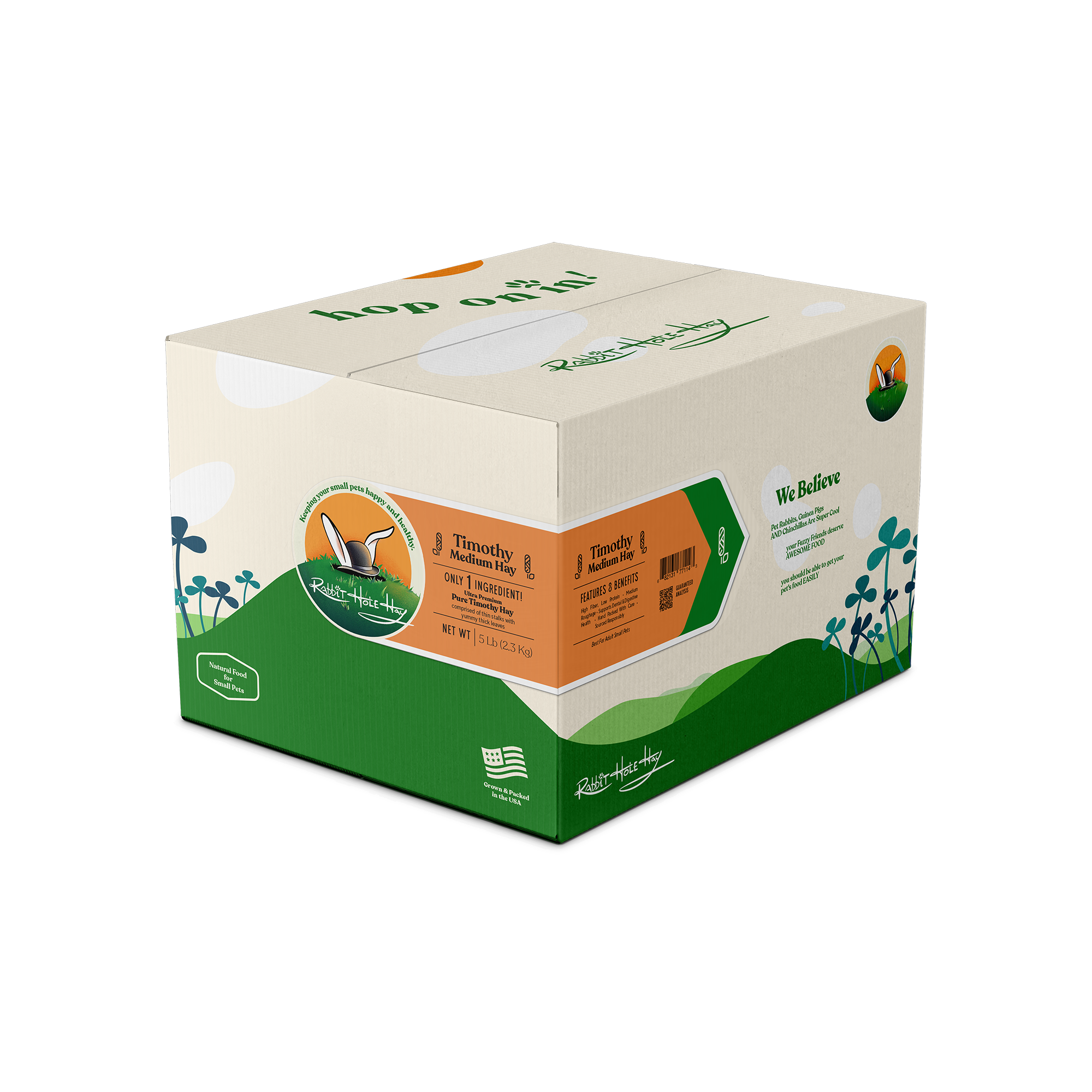 Rabbit Hole Hay Ultra Premium Medium Timothy Hay by Rabbit Hole Hay