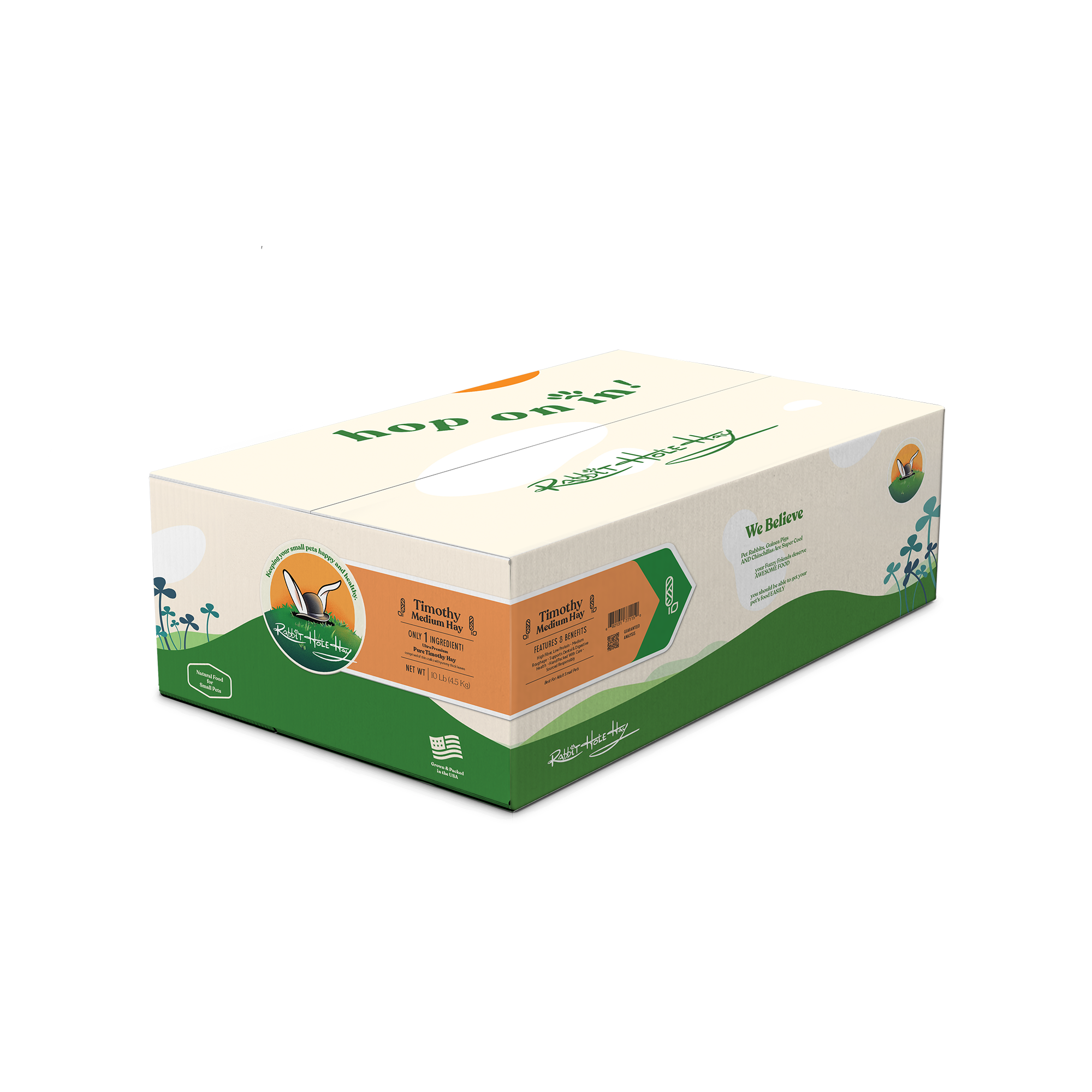 Rabbit Hole Hay Ultra Premium Medium Timothy Hay by Rabbit Hole Hay