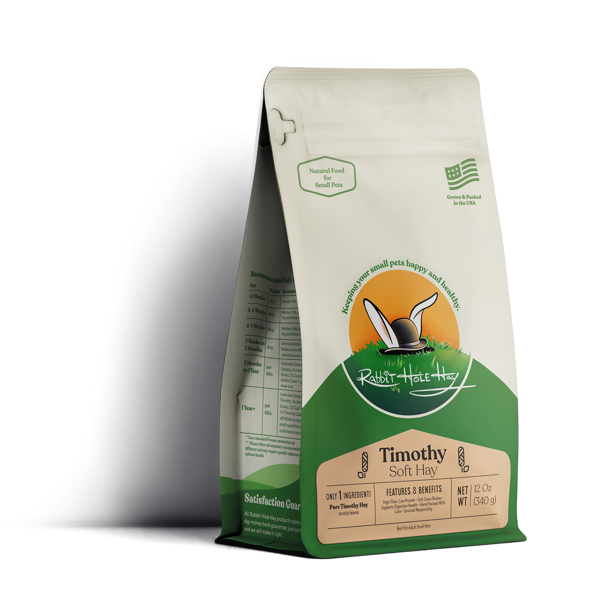 Rabbit Hole Hay Ultra Premium Soft Timothy Hay by Rabbit Hole Hay