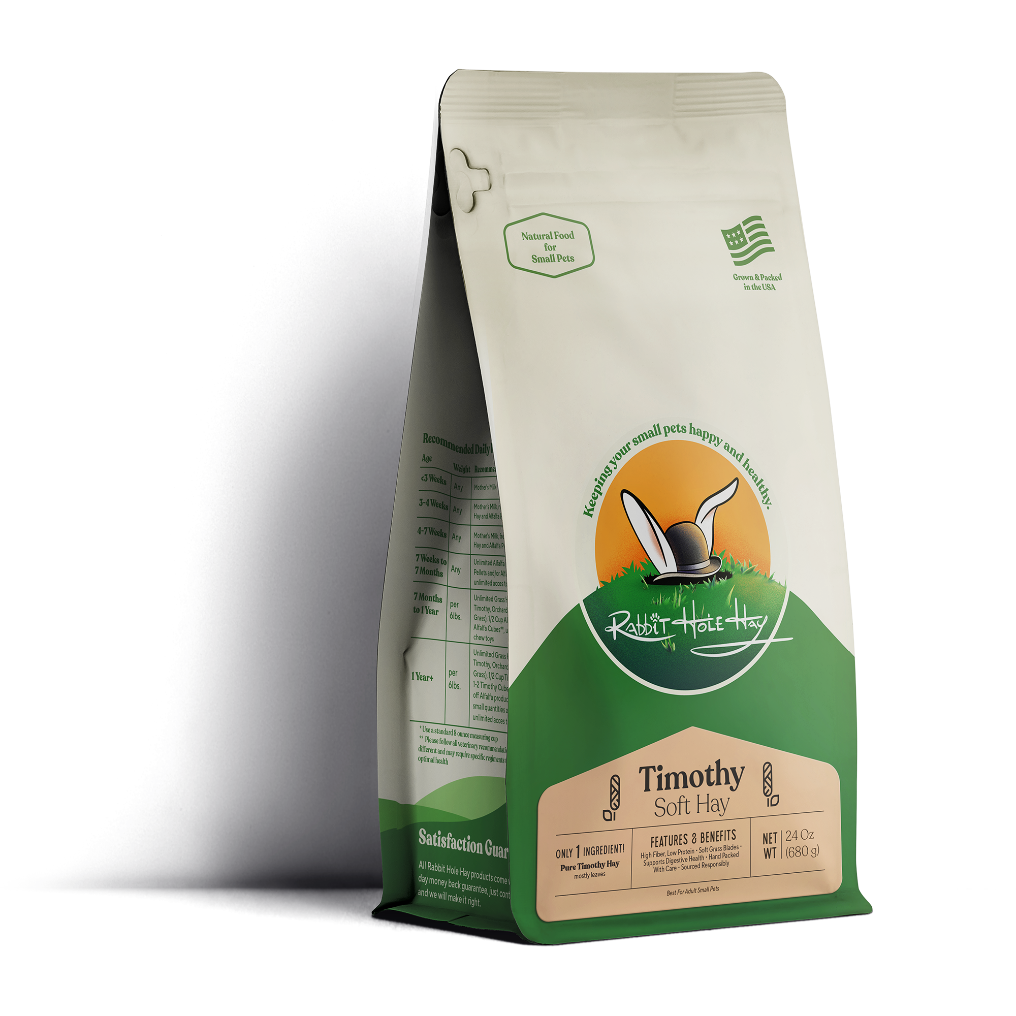 Rabbit Hole Hay Ultra Premium Soft Timothy Hay by Rabbit Hole Hay