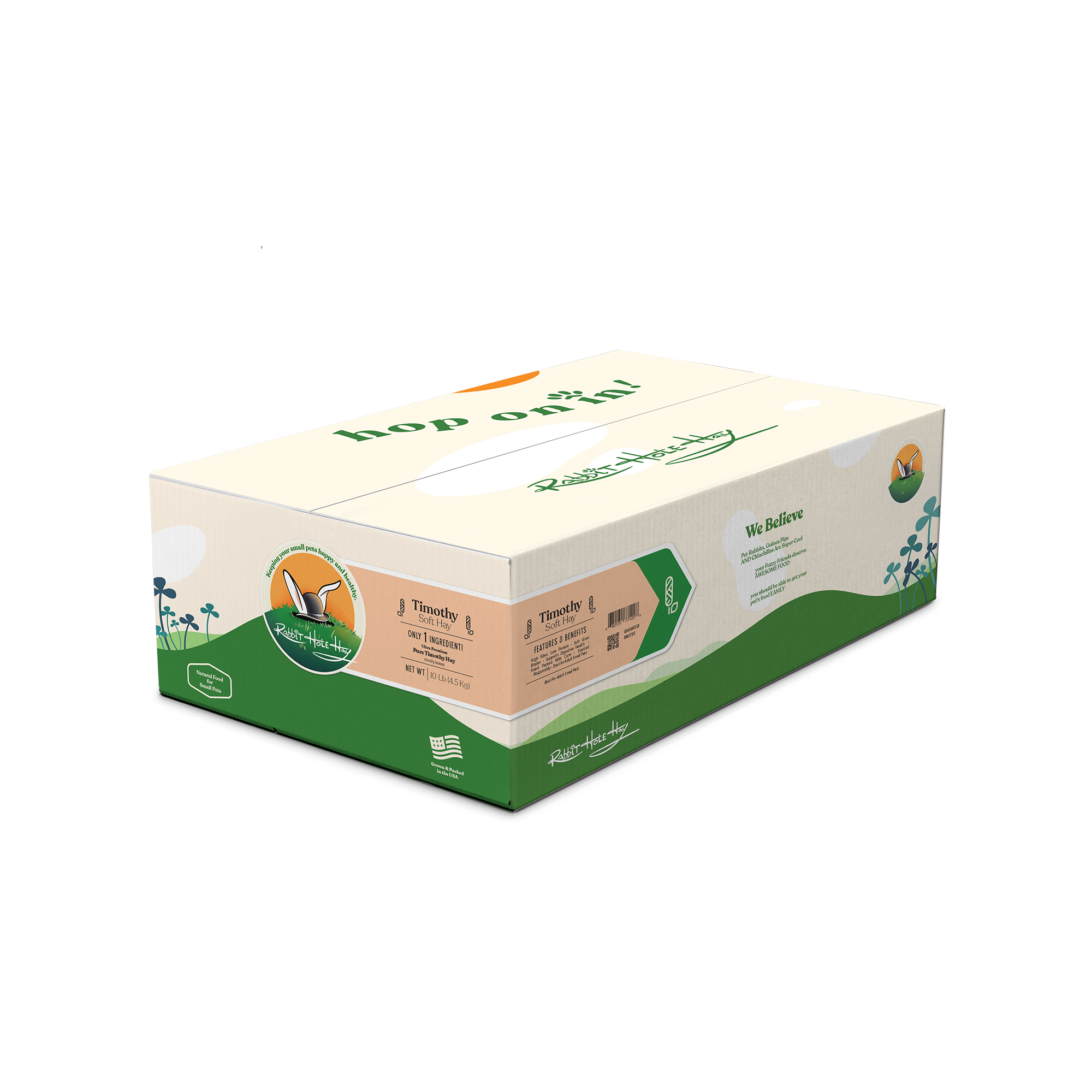 Rabbit Hole Hay Ultra Premium Soft Timothy Hay by Rabbit Hole Hay
