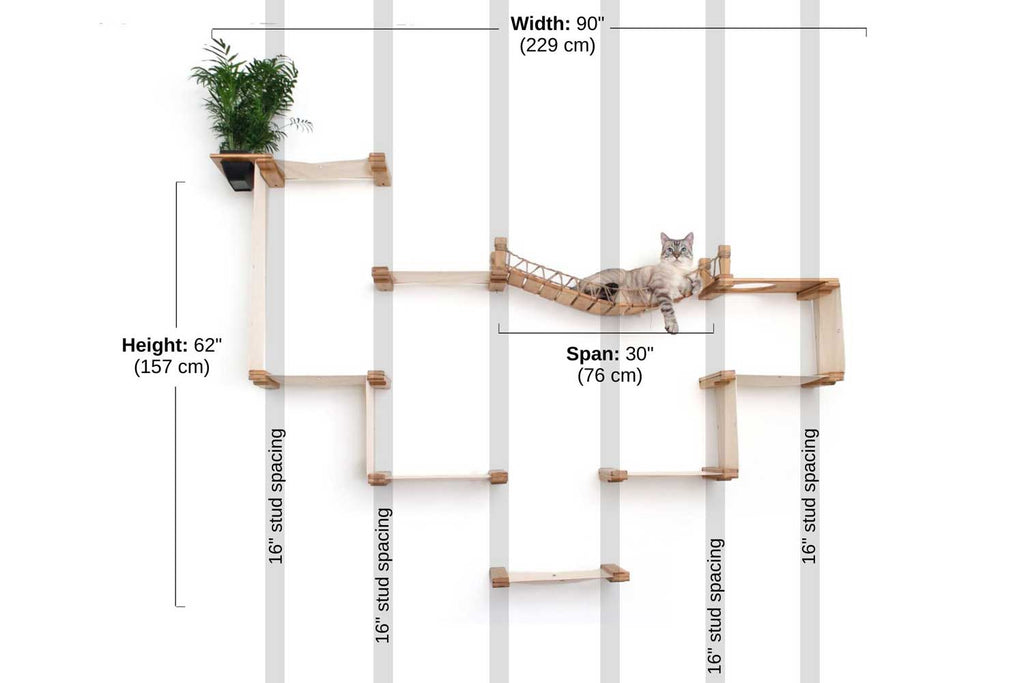 The Temple - Giant Cat Tree on Wall by Catastrophic Creations