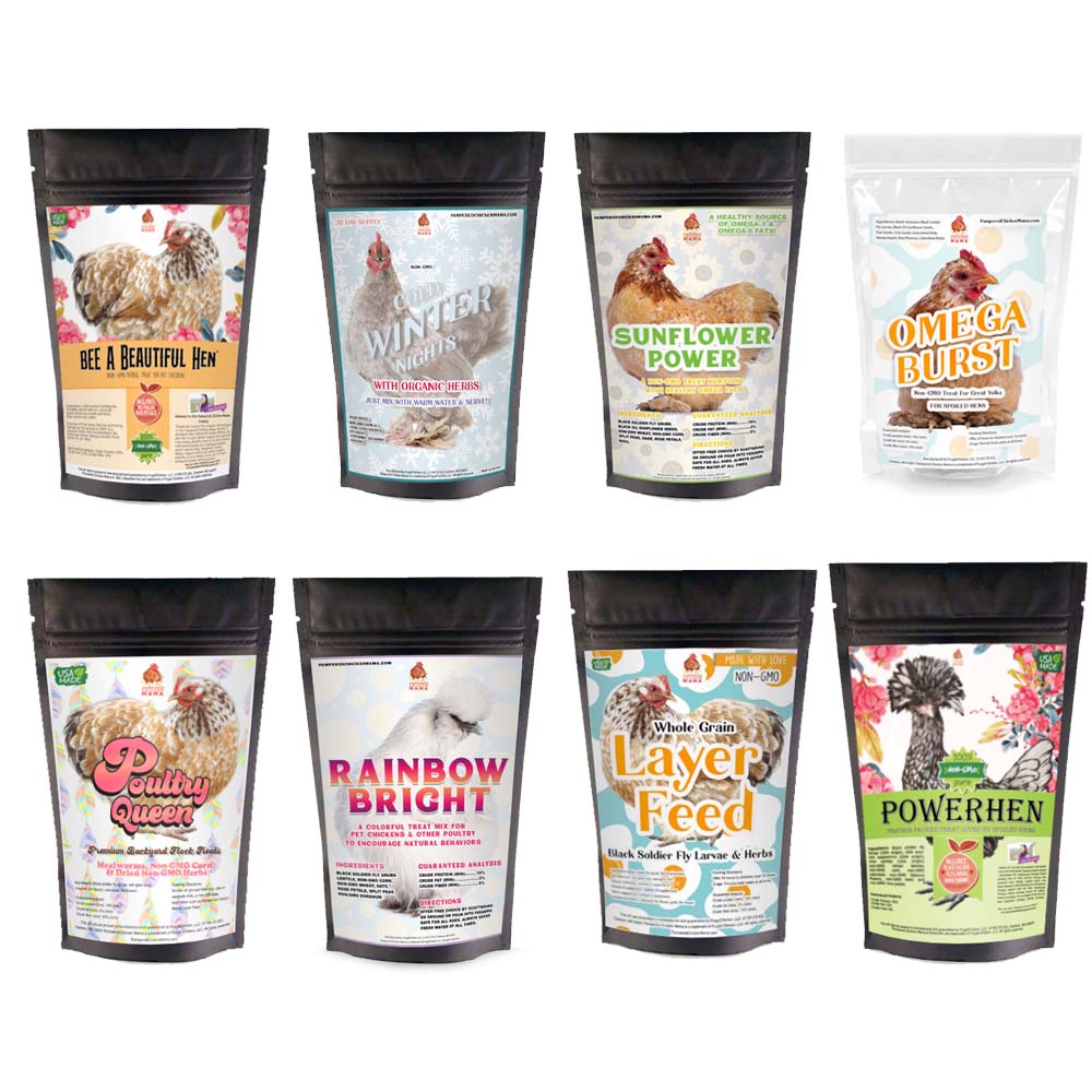 Chicken Treat Sampler Bundle - 8 Different Treats In One Box! (10 Pounds Total) by Dahlia Pets