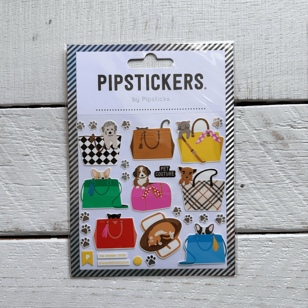 Tail Waggin' Totes Doggies PipStickers | Pups Dogs Decorative Decals | Sticker Lovers Collection by The Bullish Store