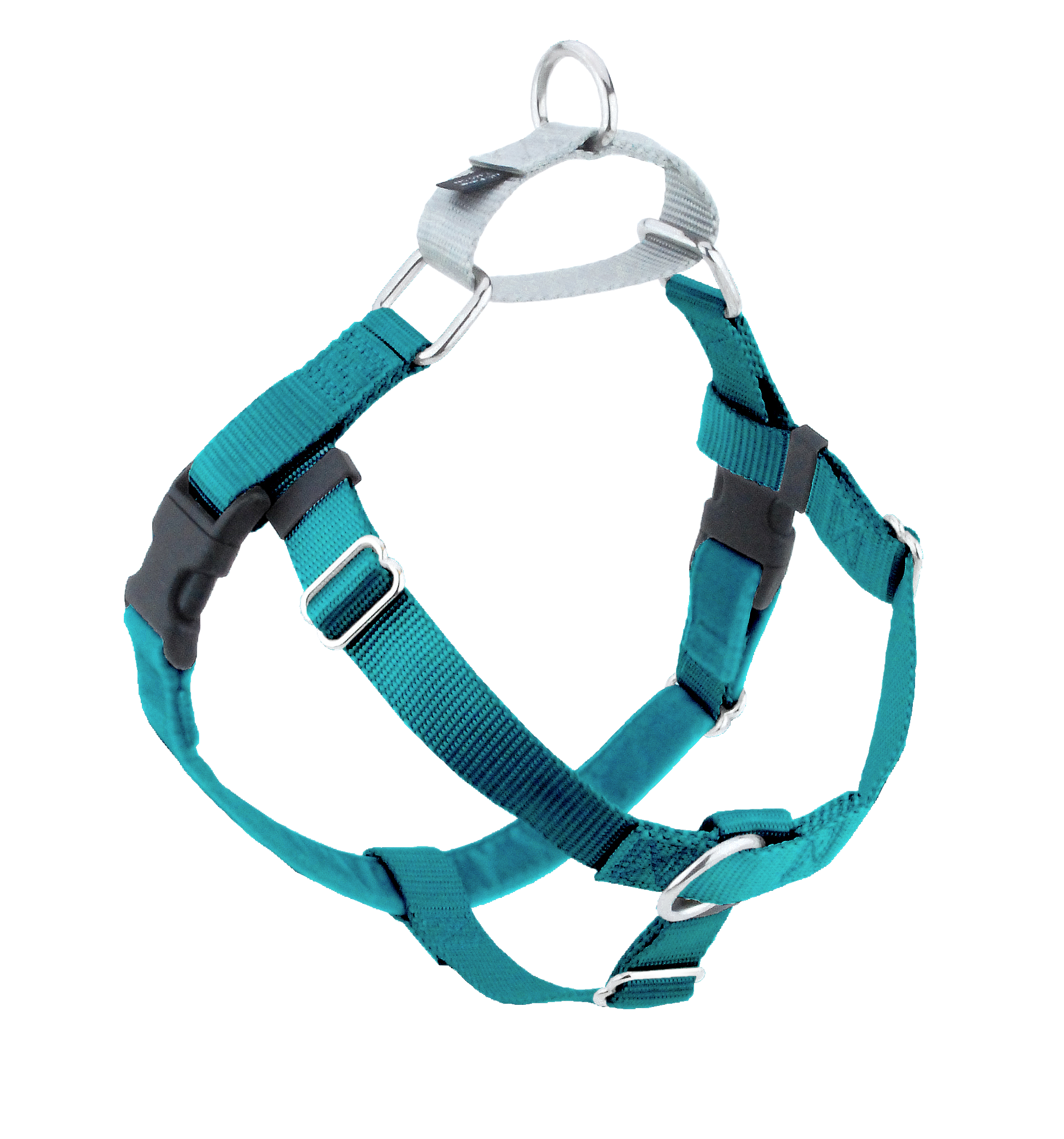 Teal Freedom No-Pull Dog Harness by 2 Hounds Design