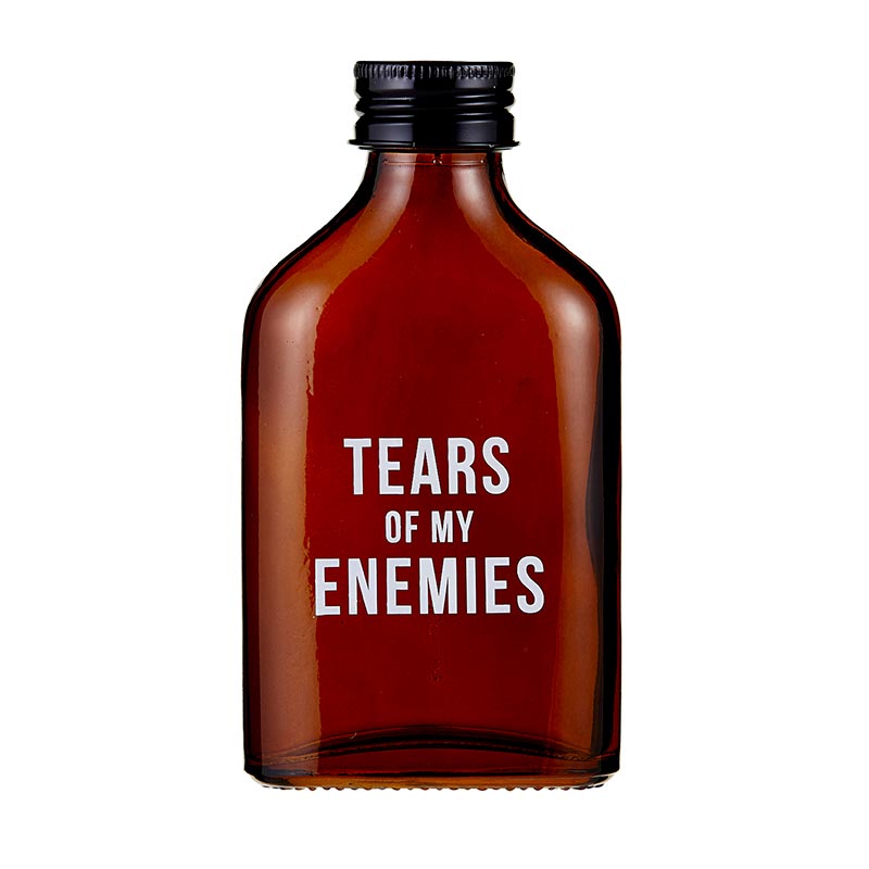 Tears Of My Enemies Amber Mini Flask by The Bullish Store