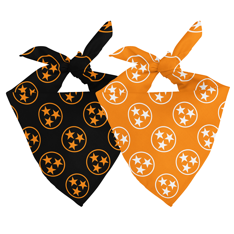 Tennessee Tri-Star Reversible Dog Bandana by Dog Bandana Co.