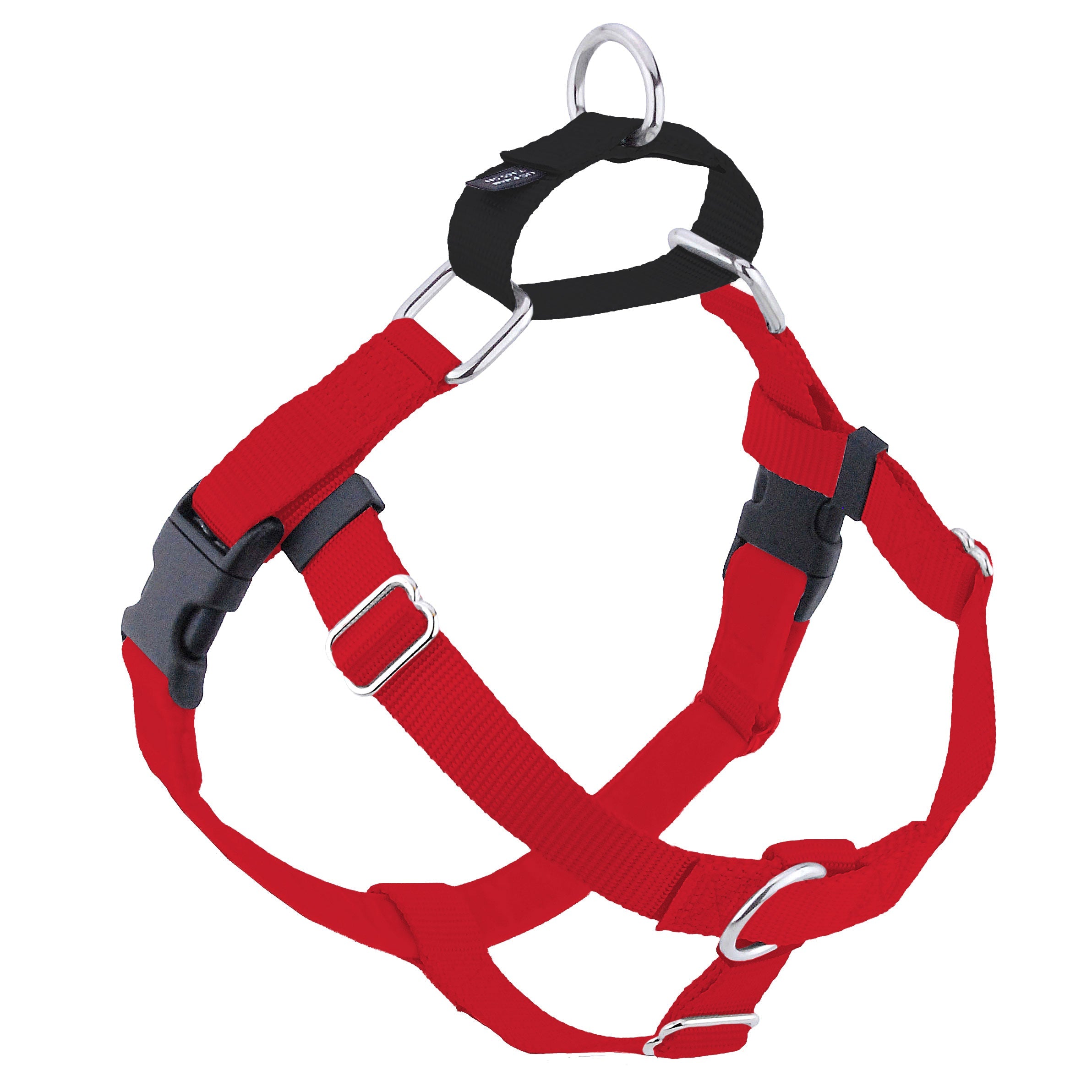 Red Freedom No-Pull Dog Harness by 2 Hounds Design