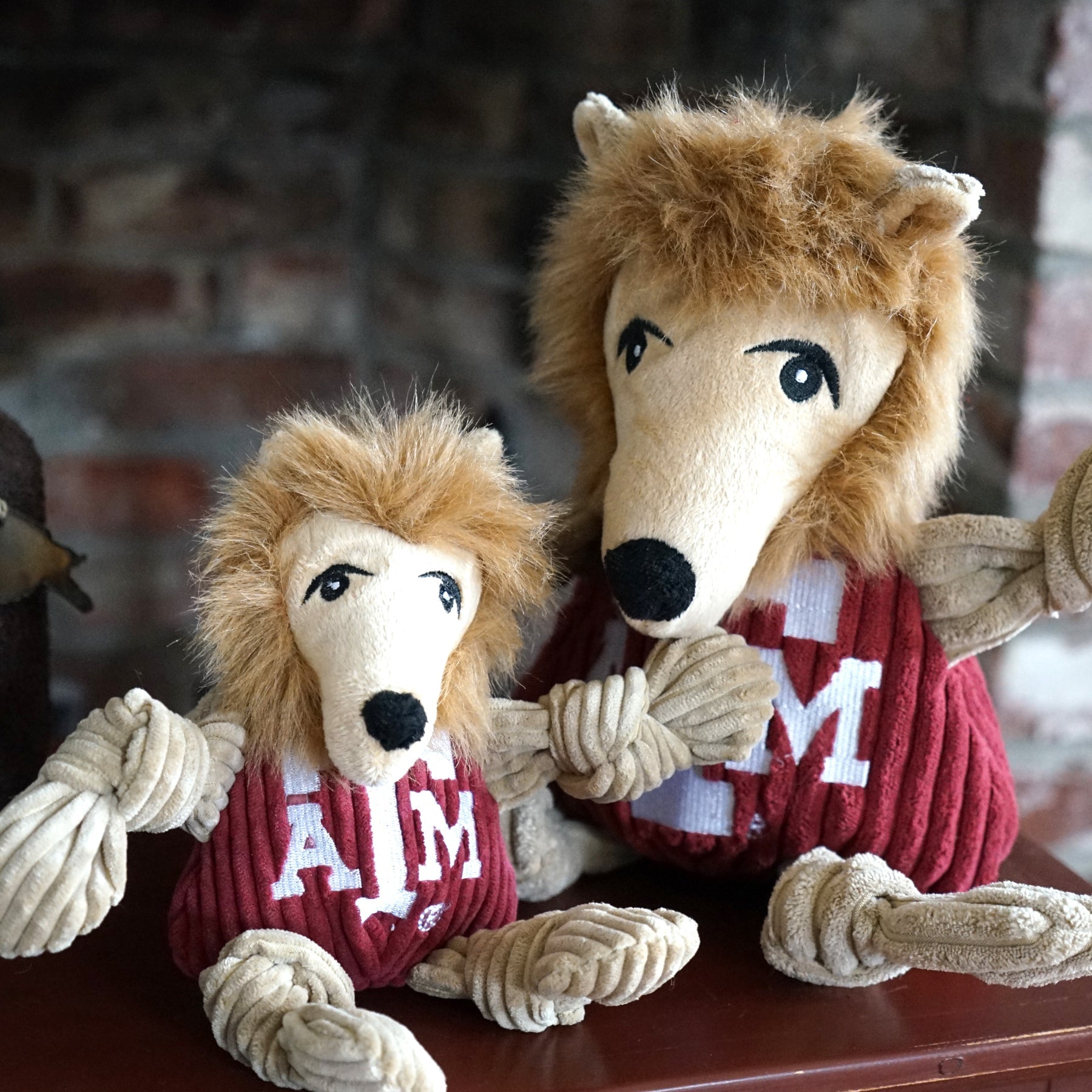 NCAA Texas A&M University, Reveille Knottie® Plush Dog Toy by HuggleHounds