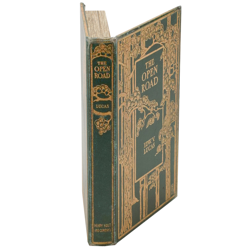 The Open Road Vintage Book Box | Trees Book Shaped Storage Stash Trinket Box by The Bullish Store