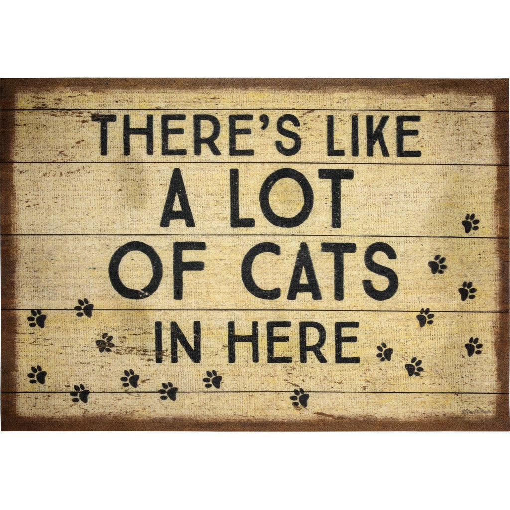 Hope You Like Cats Doormat Entryway Indoor/Outdoor Rug | 34" x 20 | Slip-Resistant Backing by The Bullish Store